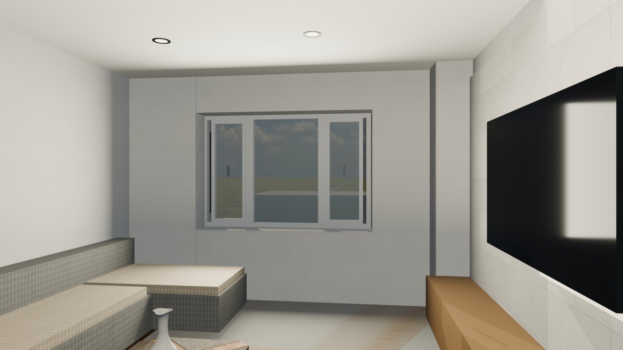 Flat C living room