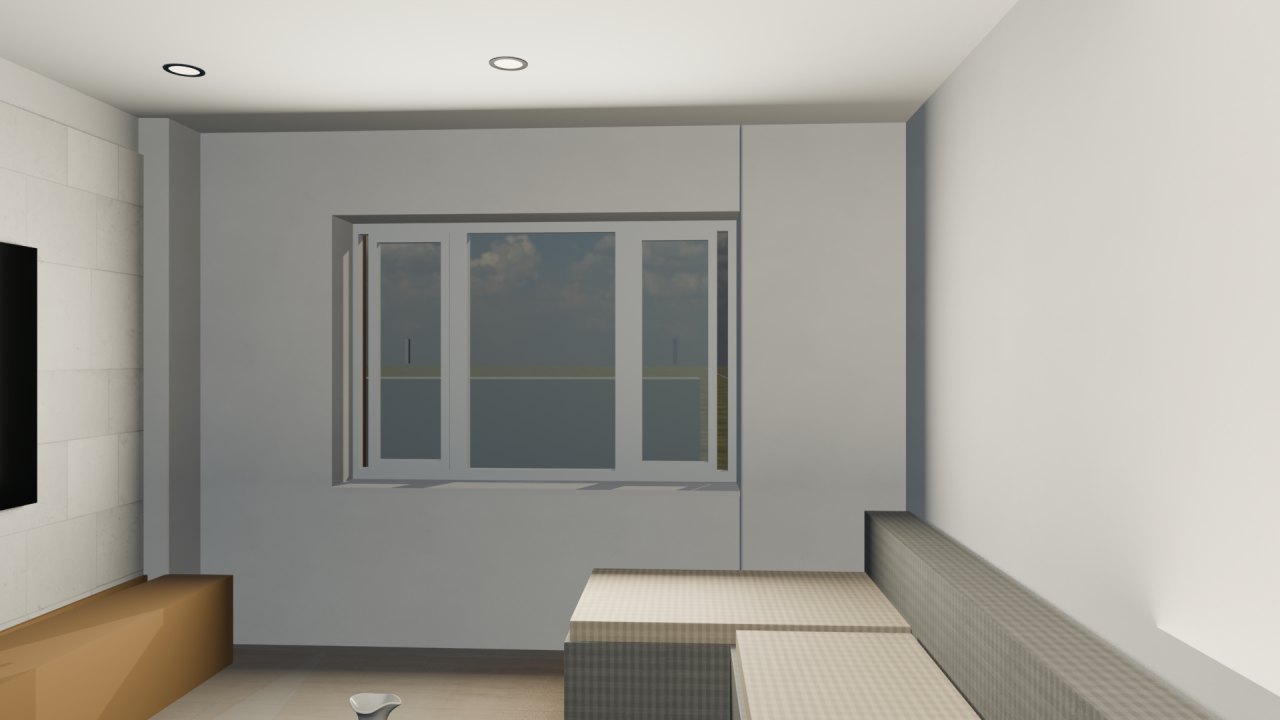 Flat D living room
